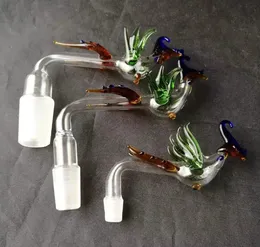 18,8 mm Man Nail Bowl Pieces Phoenix Style Water Pipes Glas Bongs Hooakahs Två funktioner för oljeplattor glas bongs