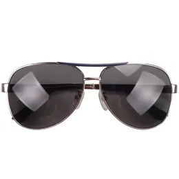 Luxary- Polarized sunglasses for men and women silver/gunmetal oversized green/grey lenses