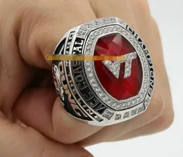 2016 Virginia Tech Hokies ACC Coastal Champions Championship Ring con scatola di visualizzazione in legno souvenir da uomo regalo per fan 2024