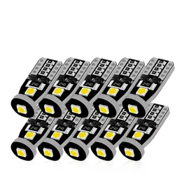 50PCS T10 LED-lampor Vit 3SMD 3030 Car Light W5W 194 168 CANBUS ERROR CANCELLER LUMB 12V Wedge Lamp Turn Signal Light Band Decoder