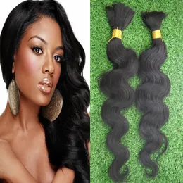 Body Wave no weft human hair bulk for braiding 1pcs human hair for braiding bulk no attachment 200g bulk human hair wholesale