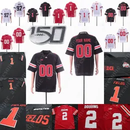 Camisa de futebol Ohio State Buckeyes Tuf Borland Chris Olave Gavin Cupp Robert Landers Alex Williams