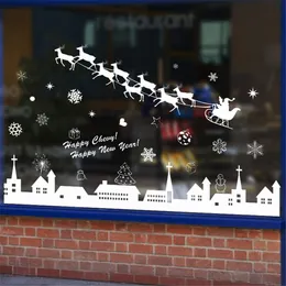 Weihnachts-Rentier-Schneeflocken können Fensteraufkleber aus Glas entfernen