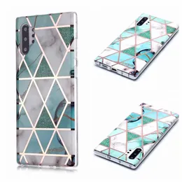 Leopard Marble Soft TPU IMD Plating Rock Chromed Case for Samsung A10 A20 A30 A40 A50 A70 A20E A51 A71 NOTE10 PLUS A10S A20S S8 S9 PLUS