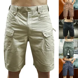 Nyligen män avslappnad passande arbete kort multi-pocket utomhus dagliga sport casual caso shorts do99