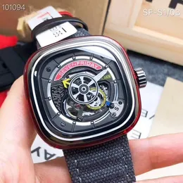 HOT SELL 2024 أحدث أزياء سبعة سبع العلامة التجارية Wuman Watch S Series S1/03 Men Auto Mechanical Watch Men's Watches Miyota Movement