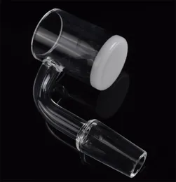 Nyaste typ XL XXL Flat Top Quartz Banger Nail 4mm Opaque Bottom 10mm 14mm 18mm Quartz Nail 25mm OD For Glass Water Pipes