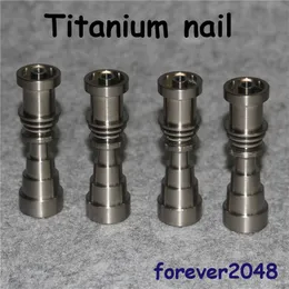 Utensili manuali Chiodo in titanio 10mm14mm19mm Giunto 6 IN 1 Chiodi Ti senza cupola Maschio e femmina per piattaforma petrolifera bong in vetro