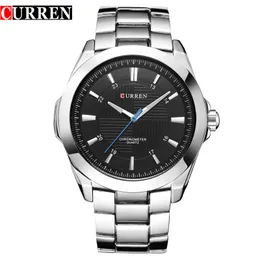 cwp CURREN Orologi Top Brand Luxury Classic Business Quarzo Uomo Orologi da polso Cinturino in acciaio inossidabile Orologio maschile Montre Homme Relojes