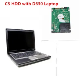 MB Gwiazda C3 HDD w D630 Laptop Diagnostyczny z 2015.07 Najnowsze DAS / EPC / Xentry Multi-Languages ​​dla Benz Car and Truck Diagnise Scanner