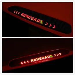 For Jeep Renegade 2015 2016 2017 2018 Carbon Fiber Color Rear Break Lamp Sticker Light Film Car Styling Accessories