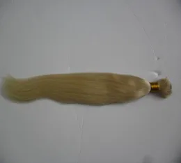 Raka mänskliga buntar brasilianska blonda hår 1 buntar flätande hårförlopp flätor hår