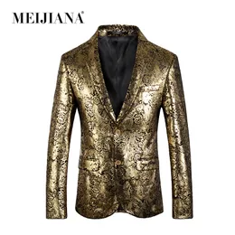 Kostym Slim Suits Wedding Suit Blazer Gold 2018 Meijiana Fit Tuxedo Party Homme Men Prom Performance