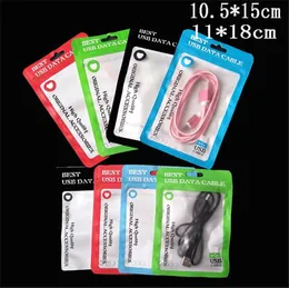 10.5*15cm 11*18cm Opp bag Zipper Plastic Retail bag Package hang hole Poly packaging for USB cable poly opp packing bag