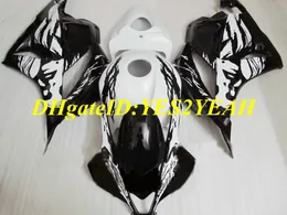 Motorcykel Fairing Kit för Honda CBR600RR 09 10 11 12 CBR 600RR F5 2009 2012 CBR600 ABS Top White Black Fairings Set + Presenter Hy27