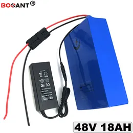 48 V 18AH Elektrikli Bisiklet Li-Ion Pil paketi 13 S 48 V Elektrikli bisiklet Bafang BBSHD 1000 W için Lityum pil 1000 W Motor + 2A Şarj