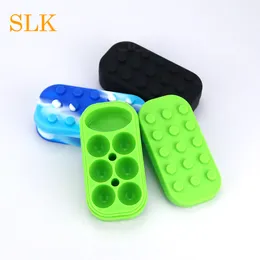 6+1 Nonstick Wax Containers silicone big size Silicon container wax jars dab storage dabber jar bho oil vape FDA approved DHL