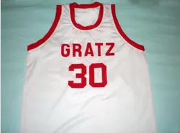 Anpassade män ungdomskvinnor #30 Rasheed Wallace Gratz college baskettröja size s-4xl eller anpassad något namn eller nummer tröja
