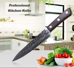 Meat Vegetable Sushi Knives Stainless Steel Sharp Cleaver Damascus Chef Knife 9 Inch Color Wooden Anti Slip Handle Kitchen Knife BH1474 TQQ