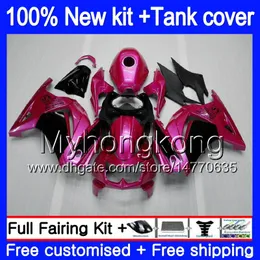 +Tank For KAWASAKI EX-250 ZX250R 2008 2009 2010 2011 2012 Pearl Rose 201MY.60 EX250 ZX 250R EX 250 ZX-250R EX250R 08 09 10 11 12 Fairing