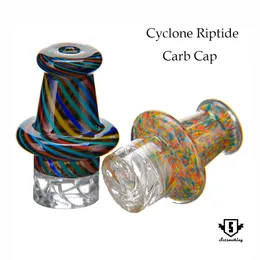 Cyclone riptide carb cap 30mm Smoking Accessories OD glass dabber oil rig for 25mm quartz banger glass bong dab rigs mixed color SKGA1148