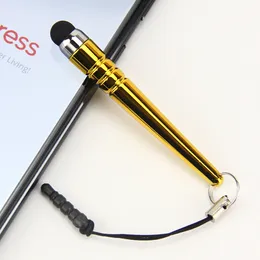 1000ピー/ロット卸売高品質ユニバーサル野球用メタルミニスタイラスタッチペン容量性タッチペン携帯電話タブレットPC
