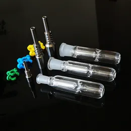 10mm 14mm 19mm Joint Nector Collector Kit Oil Dab Rigs Tubi di acqua di paglia Collettori Nector con collettore Nector per chiodi in titanio NC09