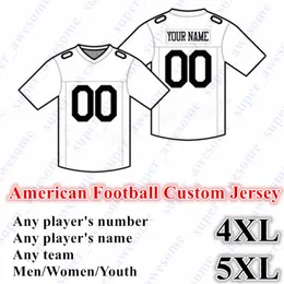5xl New American Football Customy Jersey All 32 Drużyna dostosowana do dowolnej nazwy rozmiar S-6xl Mix Zamów mężczyzn Kobiety młodzież dzieci zszyte