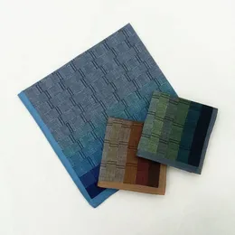 43 x 43 cm di cotone maschile per uomo gradiente muro di mattoni in mattoni fazzoletto scarfase scarf Space Taske Pocket