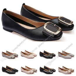 ladies flat shoe lager size 33-43 womens girl leather Nude black grey New arrivel Working wedding Party Dress shoes sixty-two