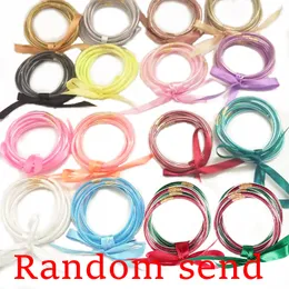 Alla väder flerskikts glitter bangles set glitter fylld silikon plast bowknot gelé båge jularmband