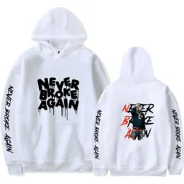 Sweatshirts Rapper Youngboy bröt aldrig igen Ny 2D Printd Hooded Sweatshirt Kvinnor/män Kläder Casual Hoodie XXS-4XL