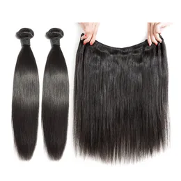 Matéria-prima brasileira do cabelo 100% cutícula Alinhados Wave Liso Virgin Humano Pacotes cabelo indiano Natural Hetero Pacotes cabelo