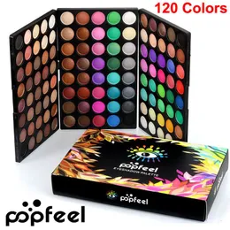 Popfeel Eye Shadow Palette 120 Colors makeup Eyeshadow Palette Nude Eye Shadow Kit Matte Shimmer Eyeshadow Smoky Palette Brand Cosmetics