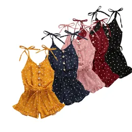 Sommer Baby Mädchen Prinzessin Overall Kind Chiffon Herz Leopard ...