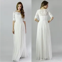 2019 New Arrival Vintage Long Beach Bridesmaid Dress Cheap Bohemian Boho Maid of Honor Gown Plus Size Custom Made