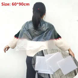 Disposable Hair Cutting Capes Gowns Barber Gown Apron Salon Barber Shop Hair Cut Protection Waterproof Capes 60x90cm 100pcs/lot
