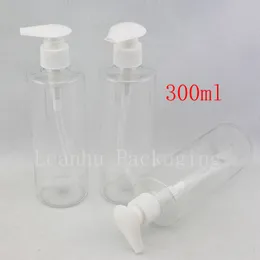 الجملة 20 X 300ML تفريغ زجاجات شفافة مع تصميم قلب موزع وزجاجات مضخة ص المسمار، وزجاجة شامبو وغسول PET،