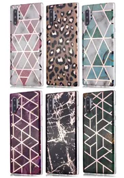 Marble Geometric Soft TPU Plating Chromed Skin case for Samsung A10 A20 A30 A40 A50 A70 A20E A51 A71 NOTE10 PLUS A10S A20S S8 S9 PLUS