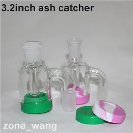 Wasserpfeifen Glas Ash Catcher Schalen mit weiblichen männlichen 10 mm 14 mm 18 mm Joint Bubbler Perc Ashcatcher Bong Silikonbehälter