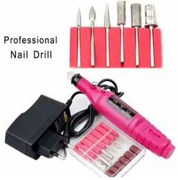 Professionell elektrisk nagelborrbitar Set Mill Cutter Machine för manikyr Nagel Tips Manikyr Electric Nail Pedicure File Nails