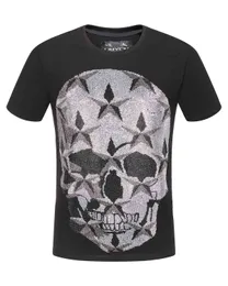 Duyou Męskie Designer T Koszulki Mężczyźni Krótki Rękaw Moda Rhinestone Big Skull Star Man T-shirt Męski Wysokiej Jakości 100% Cotton Tees Dy567