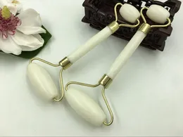 Jade Roller Massager Dubbelhuvud Ansiktsmassage Hudvård Verktyg Natur Hälsosam Face Body Beauty Face Lift Tools Face Roller