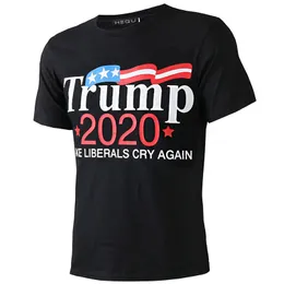 New design men t-shirt Donald Trump Letter tops O-Neck Short Sleeve Shirts Trump 2020 T-Shirt wholesale