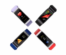 F4 스마트 팔찌 혈압 심장 박동 모니터 스마트 시계 방수 블루투스 보수계 스포츠 트래커 시계가 iOS 안드로이드