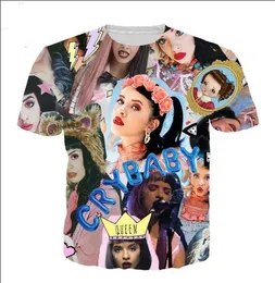 Luxury Mens Designer T Shirts Men Women Hip Hop T Shirt 3D Print Melanie Martinez Designer Shirt XK09