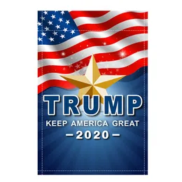 Дональд Трамп Садовые флаги Двухсторонние 30 * 45см 2020 Сделать Хранить Америку Большое снова Мода Полиэстер США Президент Аксессуары Аксессуары