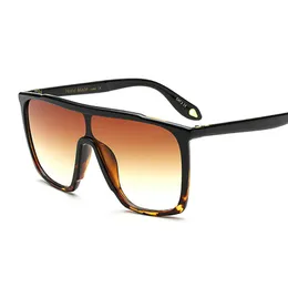 Wholesale-HUITUO New Fashion Retro Brand Designer Big Frame Women Sunglasses UV400 Gradient Vintage Eyeglasses Cool Man Riding Spectacles