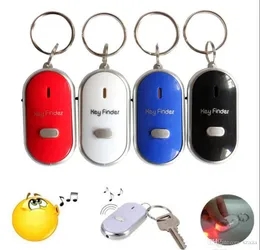 Self-defense Alarm LED Whistle Key Finder Flashing Beeping Sound Control Anti-Lost Keyfinder Locator Tracker with Keyring