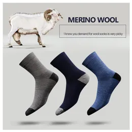 3 Pairs Hight Quality Australia Merino Wool Thick Socks For Men And Women Winter Casual Warm Crew SocksQ190401